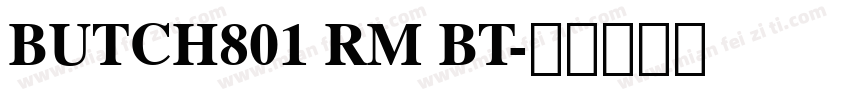 BUTCH801 RM BT字体转换